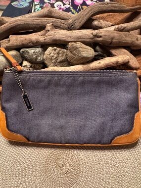 Coach Vintage 2001 Denim Collection Leather Trim Mini Handbag *missing strap